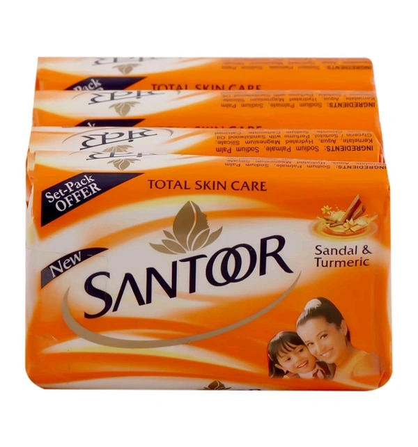Santoor Small Set Of 4  - 200g ( 44g × 4)