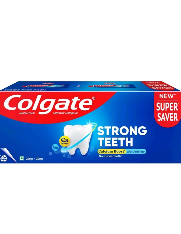 Colgate Strong Teeth Saver Pack Toothpaste (Pack Of 2) - 500g