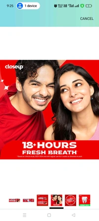 Closeup Everfresh+ Anti Germ Red Hot Gel Toothpaste  - 90g
