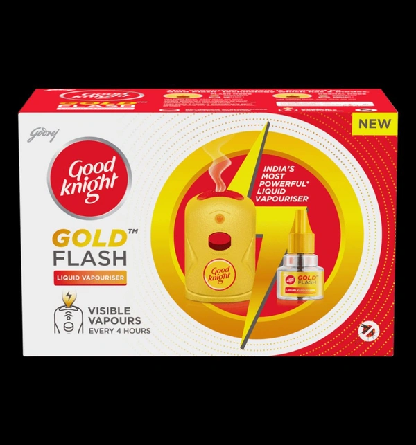 Good Knight Gold Flash Liquid Vapouriser Mosquito Repellent Machine+ Refill  - 45ml