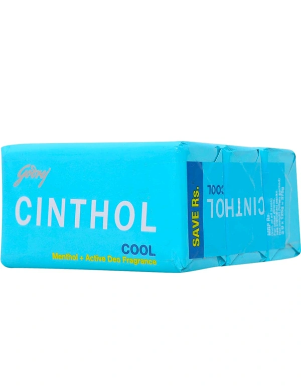 Cinthol Active Menthol Cool Deo Soap (Pack Of 3) - 225 (75×3)