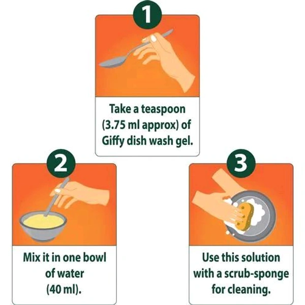 Giffy Dishwasher Gel 250ml - 250ml