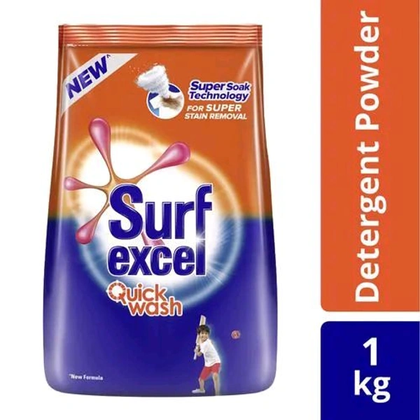 Surf Excel Quick Wash Powder  - 1kg