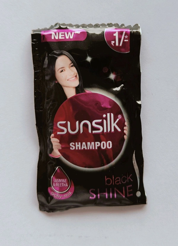 Sunsilk Black Shine Hair Shampoo- Sachet  - 6ml
