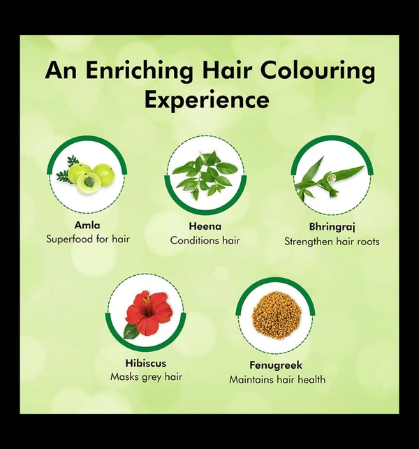 Indica Easy Black Hair Colour Shampoo  - Black, 10ml