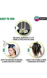 Godrej Expert Rich Creme Hair Colour (Pouch) - 20g + 20ml, Black