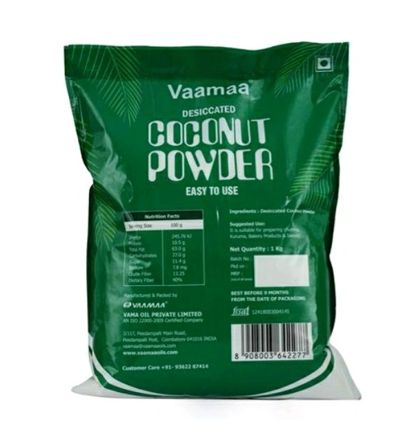 Vamaa Desiccated Coconut Powder  - 1kg