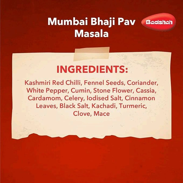 Badshah Mumbai Pav Bhaji Masala  - 50g