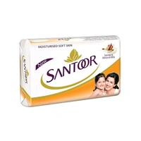 Santoor Almond Soft Soap | With Sandal & Almond Milk  - Pack Of 4 (44×4=176g)