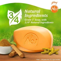 Godrej No.1 Sandal & Turmeric Bath Soap - Pack Of 4 - (53g Each)