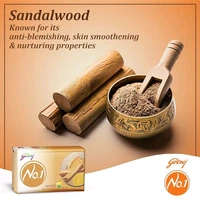 Godrej No.1 Sandal & Turmeric Bath Soap - Pack Of 4 - (53g Each)