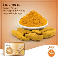 Godrej No.1 Sandal & Turmeric Bath Soap - Pack Of 4 - (53g Each)