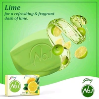 Godrej No.1 Lime & Alovera Bath Soap - Pack Of 4 - (53g Each)