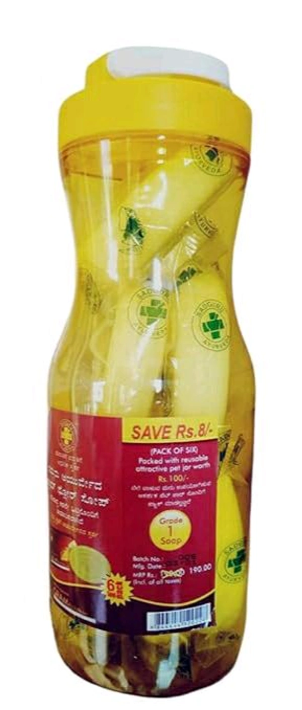 Siddharishi Gram Flour Haldi Soap (Pack Of 4) - 75g Each