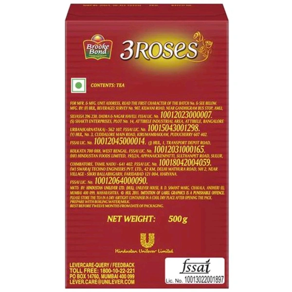 3 Roses Tea Powder  - 500g