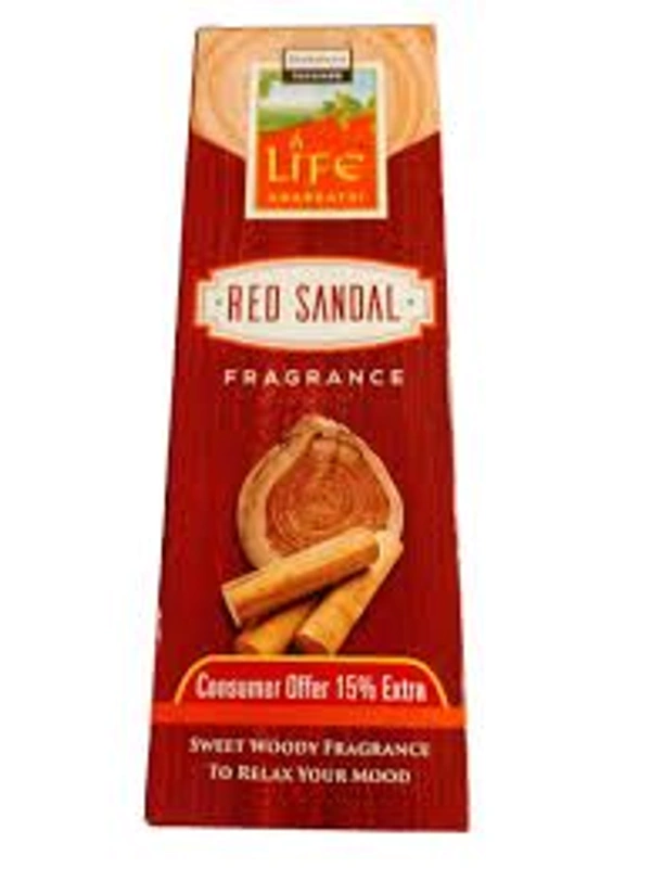 Life Red Sandal Incense Dhoop  - 120g