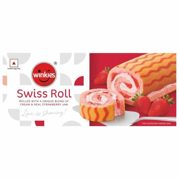 WINKIES SWISS ROLL CREAM ST - 165GM