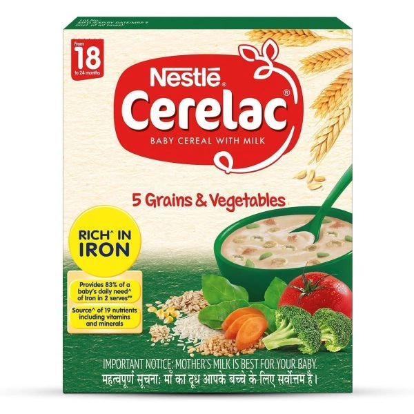 CERELAC 5 GRAIN VEGITABLE  - 300GM