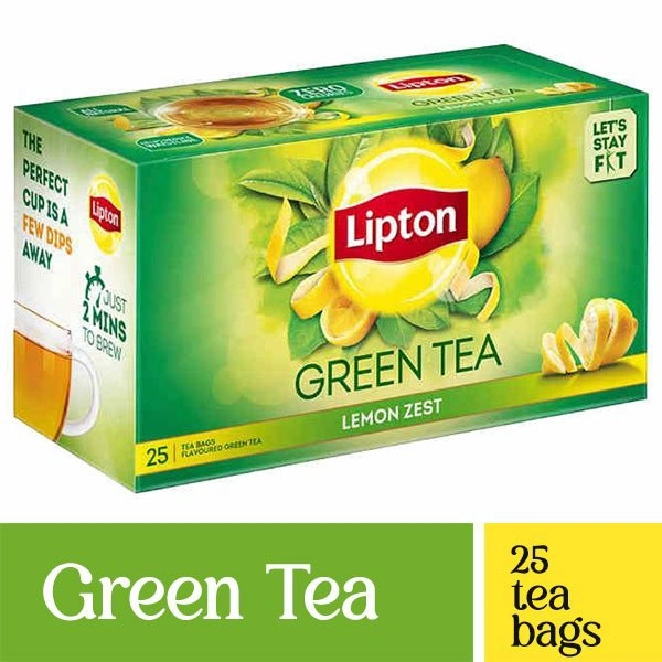 LIPTON GREEN LEMON ZEST - 25 STB
