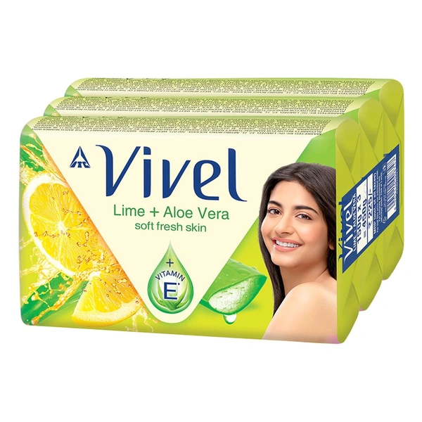 VIVEL LIME + ALOE VERA SOAP - 43GM