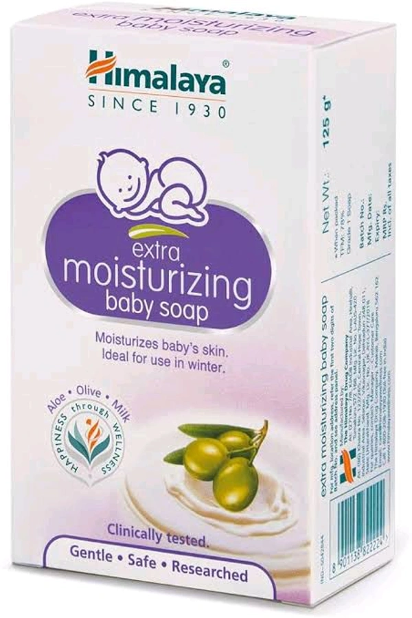 HIMALAYA BABY MOIST OLIVE SOAP - 75GM