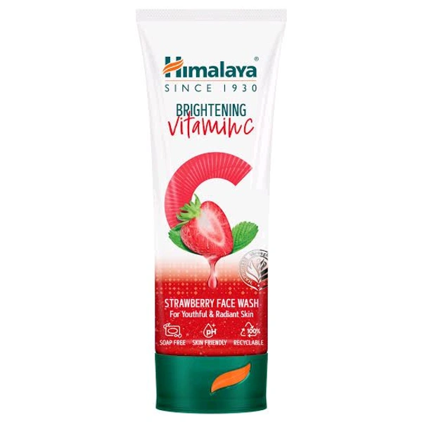 HIMALAYA VITAMIN C STRAWBERRY FACE WASH  - 100ML