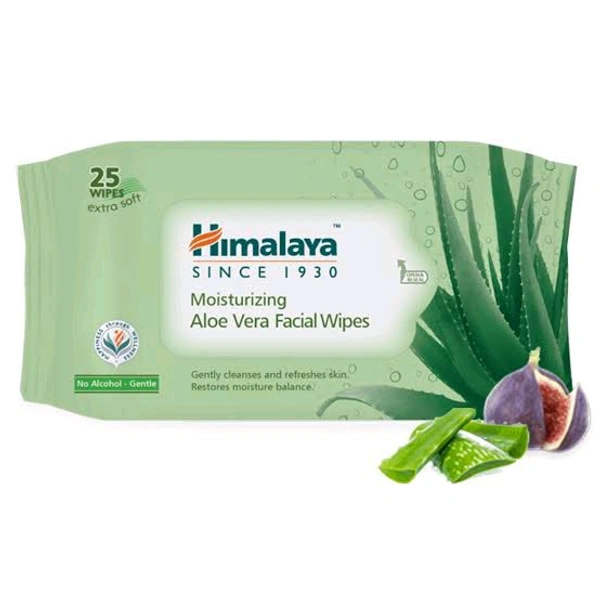 HIMALAYA ALOEVERA FACE WIPES  - 25PCS