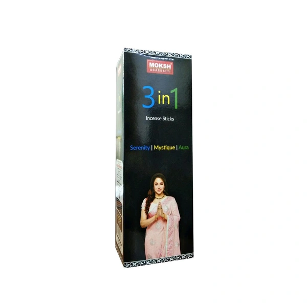 MOKSH 3 IN 1 AGARBATTI  - 15GM