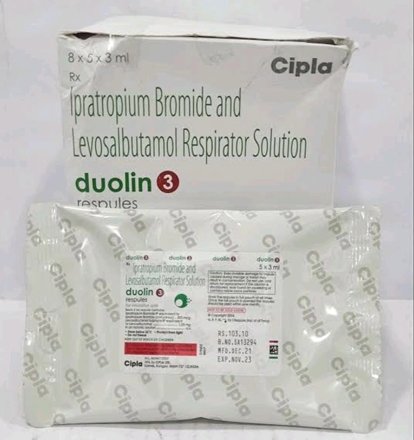 DUOLIN 3 RESPULE - 5 × 3 Ml