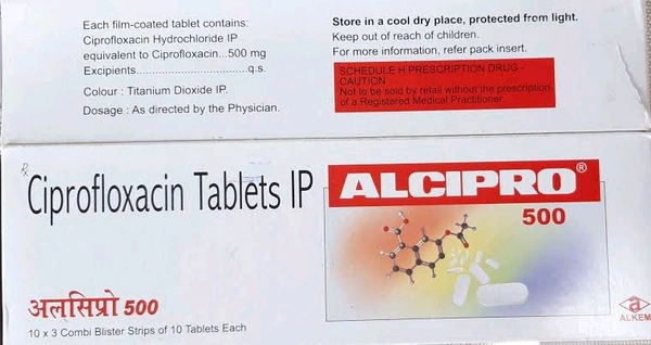 ALCIPRO 500 TABLET  - 10 Tab