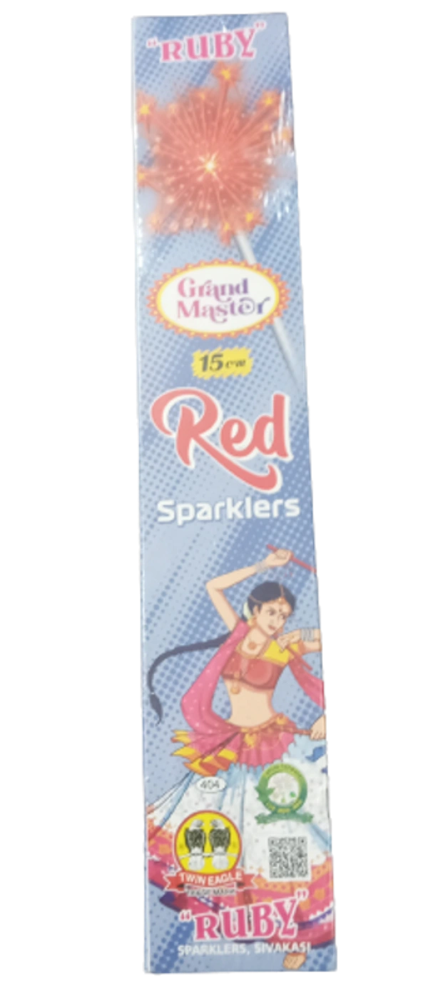 15 Cm Red Sparklers(10Pcs)