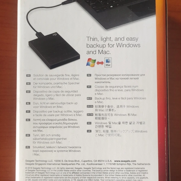 SEAGATE Backup Plus Slim + (1TB)