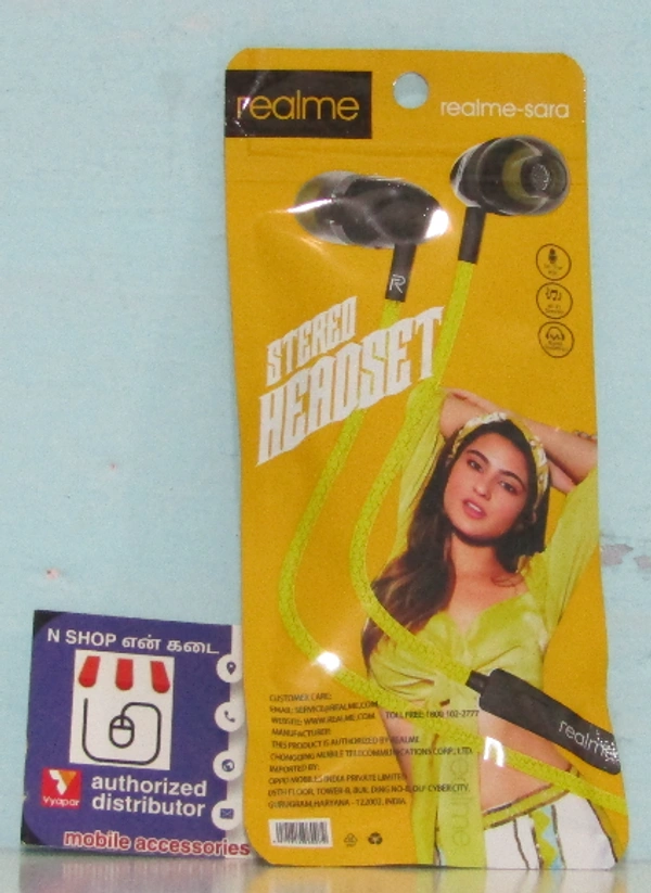 REALME (SARA) HEADPHONE - RED / WHITE / YELLOW