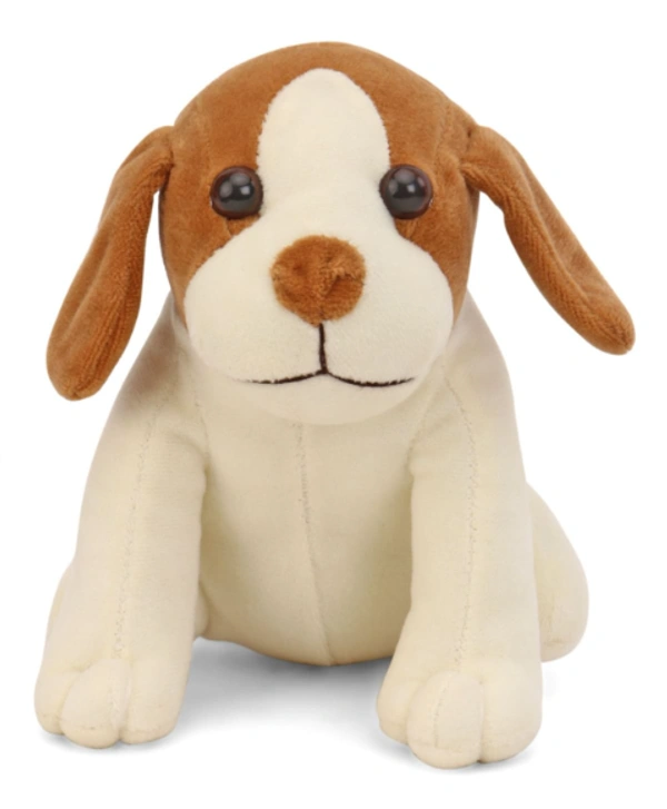 FRANTIC DOG SOFT TOY (18 CM) - BROWN