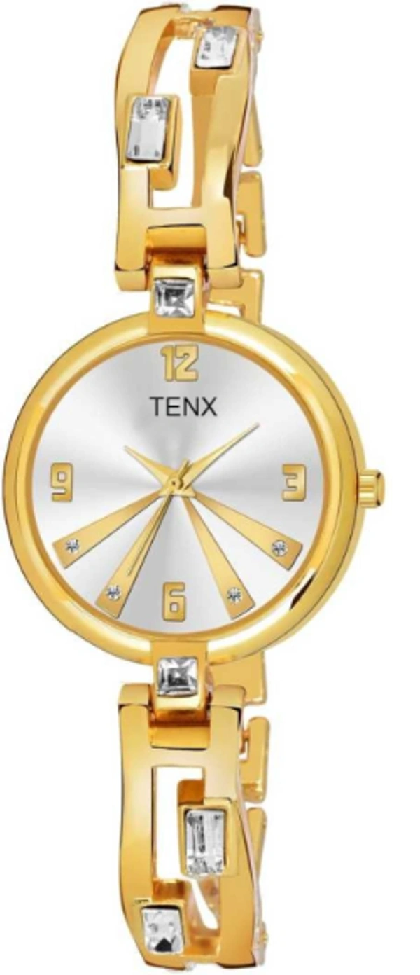TENX ROUND ANALOG WATCH WOMEN - GOLD