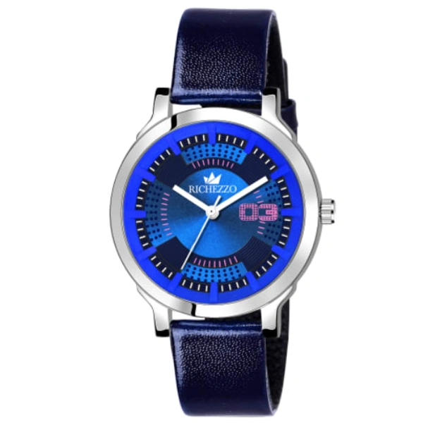 RICHEZZO DESIGNER ANALOG WATCH (WOMEN) - BLUE