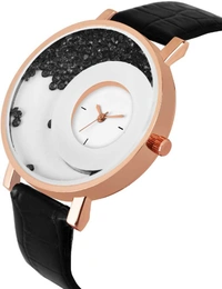 MxRe - ROUND ANALOG WATCH (WOMEN) - BLACK