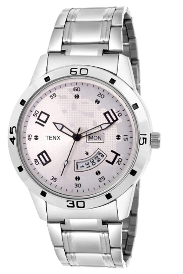 TENX ROUND CHRONOGRAPH WATCH (MEN) - SILVER