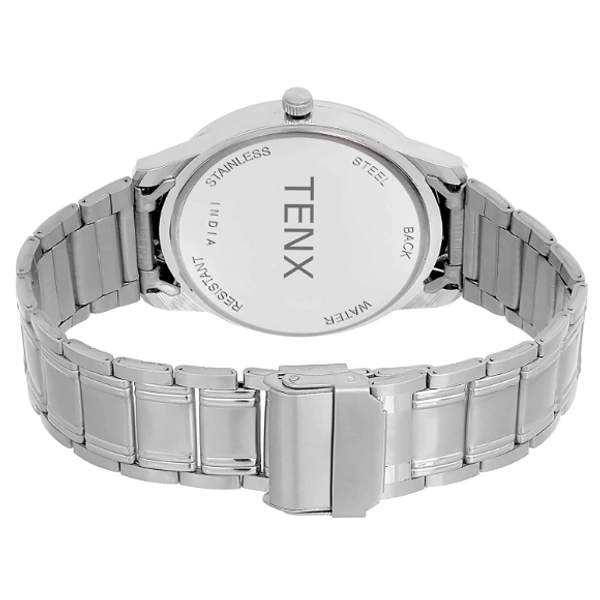 TENX ROUND CHRONOGRAPH WATCH (MEN) - SILVER