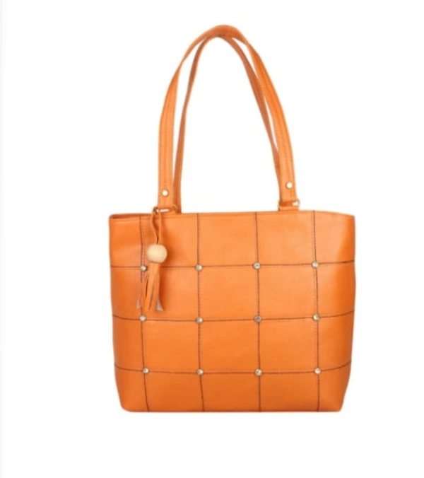 STAVYA  SOLID ARTIFICIAL LEATHER SHOULDER BAG - VARIATIONS OF COLORS
