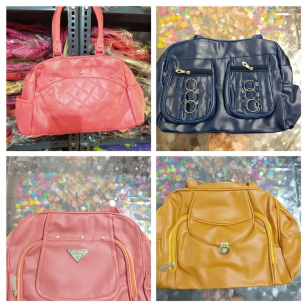 STAVYA SOLID ARTIFICIAL LEATHER HAND-HELD BAG - VARIATIONS OF COLORS