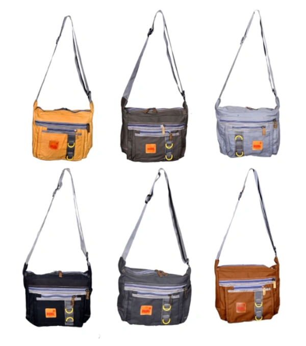 CANVAS MESSENGER BAG - MULTI COLOR