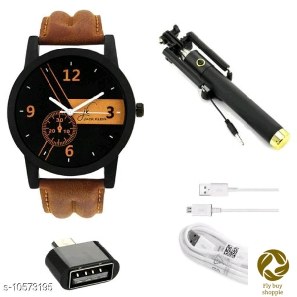 Combo of Men's Analog Watches with Mobile Accessories
