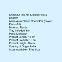 Aura Plastic Round Pots