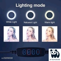 Selfie Light With 6.9 Feet Tripod & Coller Mic