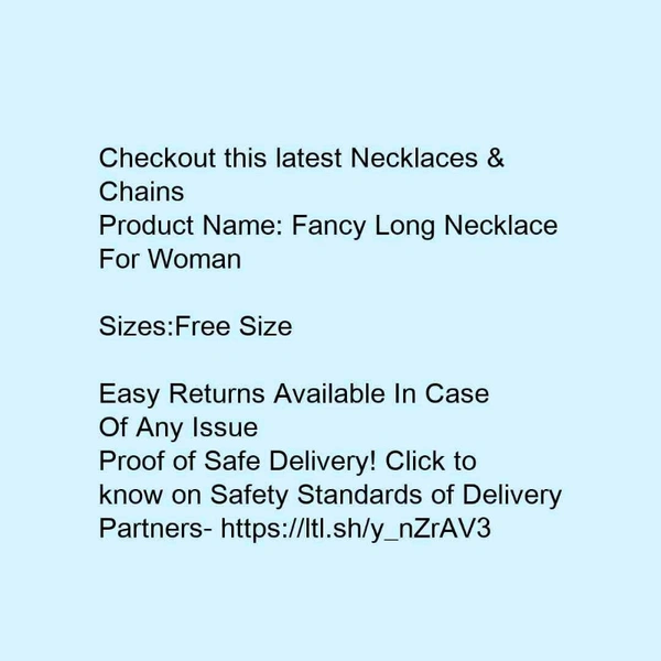 Fancy Long Necklace For Woman
