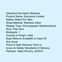 Exclusive Limited Edition Watch For Men