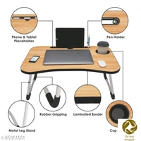 Multi-Purpose Desk with adjustable legs (with non-slip grip) . Easy to use Laptop Desk/Study Table/Work desk