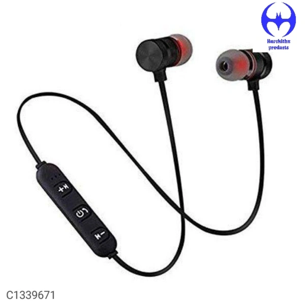 Edge Wireless Bluetooth Neckband With Mic (Black)