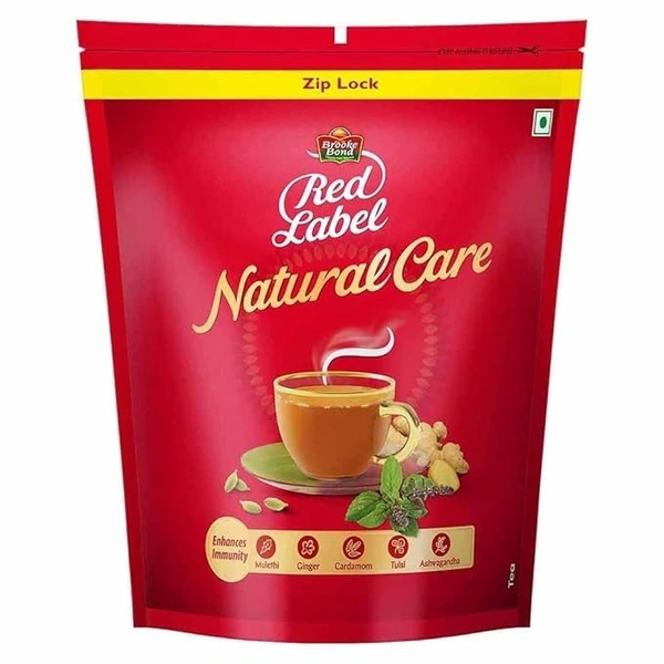 Brooke Bond Red Label Natural Care Tea Natural Care Tea, Chai Made With 5 Ayurvedic Herbs, 1 Kg - 1kg